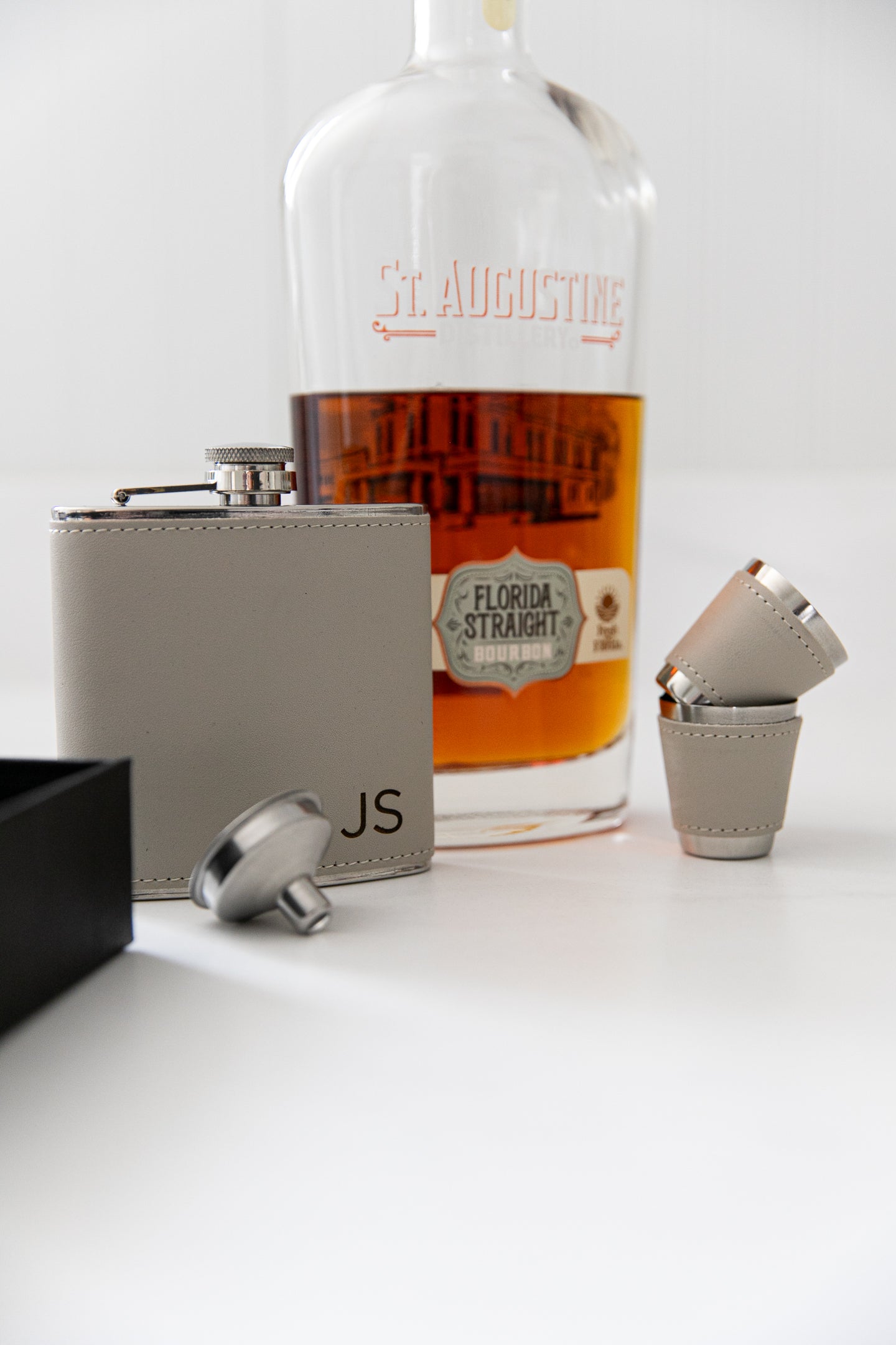 Monogram Flask Gift Set